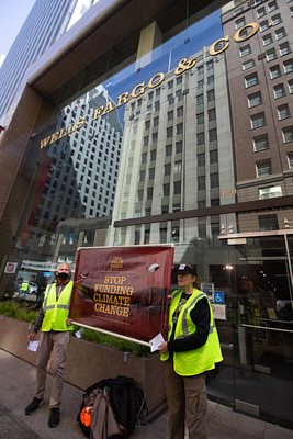 Climate Activists Occupy Wells Fargo Global Headquarters:April 25, 2022